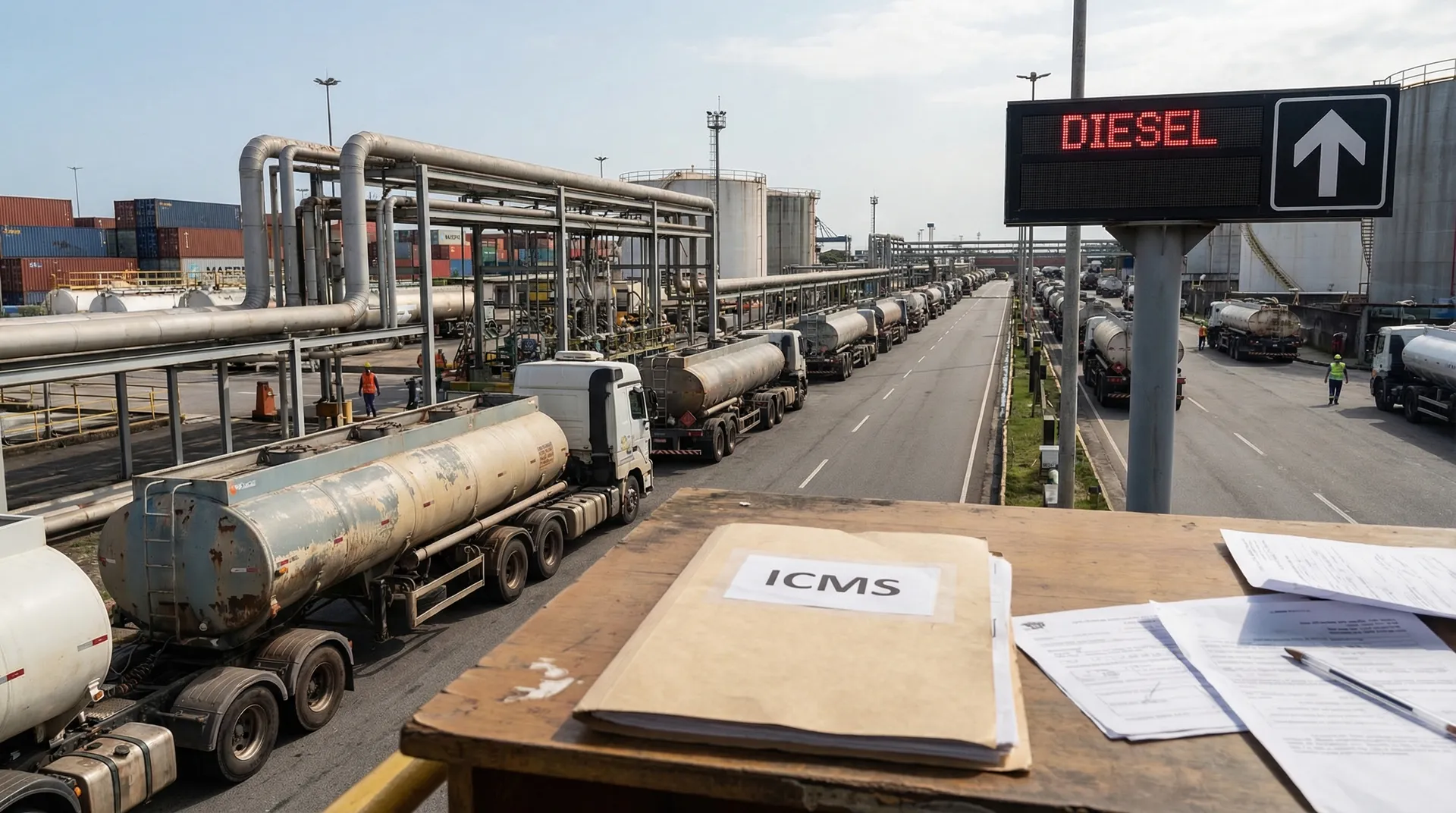 Brasil quiere poner a cero ICMS en importaciones de diesel: golpe al costo de la logística