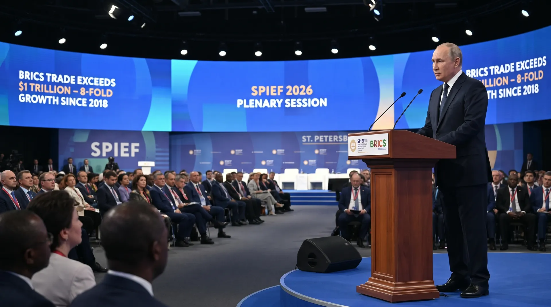Putin en spief: el volumen de negocios de los BRICS superó $1 billón